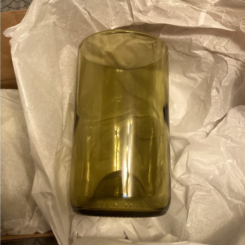 West Elm, Recycled Wine Punt, 16 ounces, glassware, set of 4, The perfect pint!